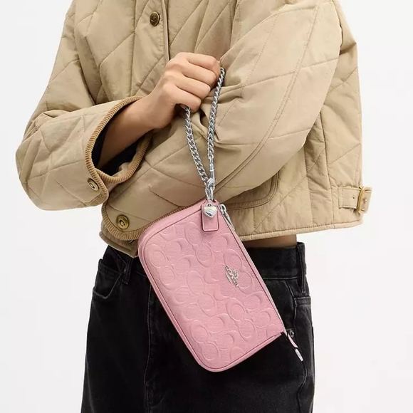 Coach Nolita 19 In Signature Leather With Heart Charm (Pink) - Picture 8 of 13